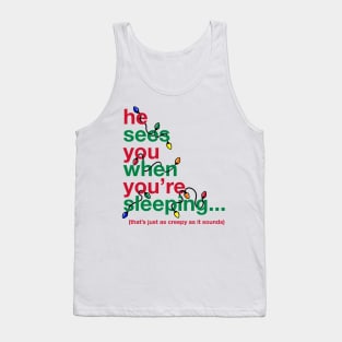 Creepy Santa Tank Top